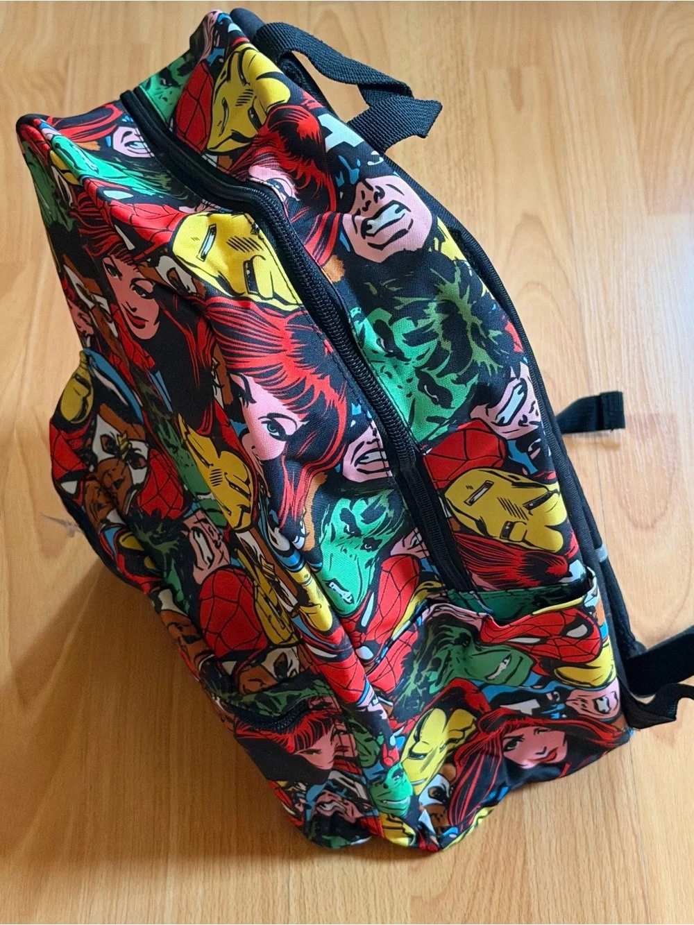 Marvel Avengers 17-inch All-Over Super Hero Printed Backpack.